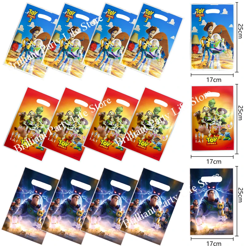 Disney Toy Story Gift Bags Happy Birthday Party Decoration Buzz Lightyear Party Bags Baby Shower Party Supplies Gift Package Box