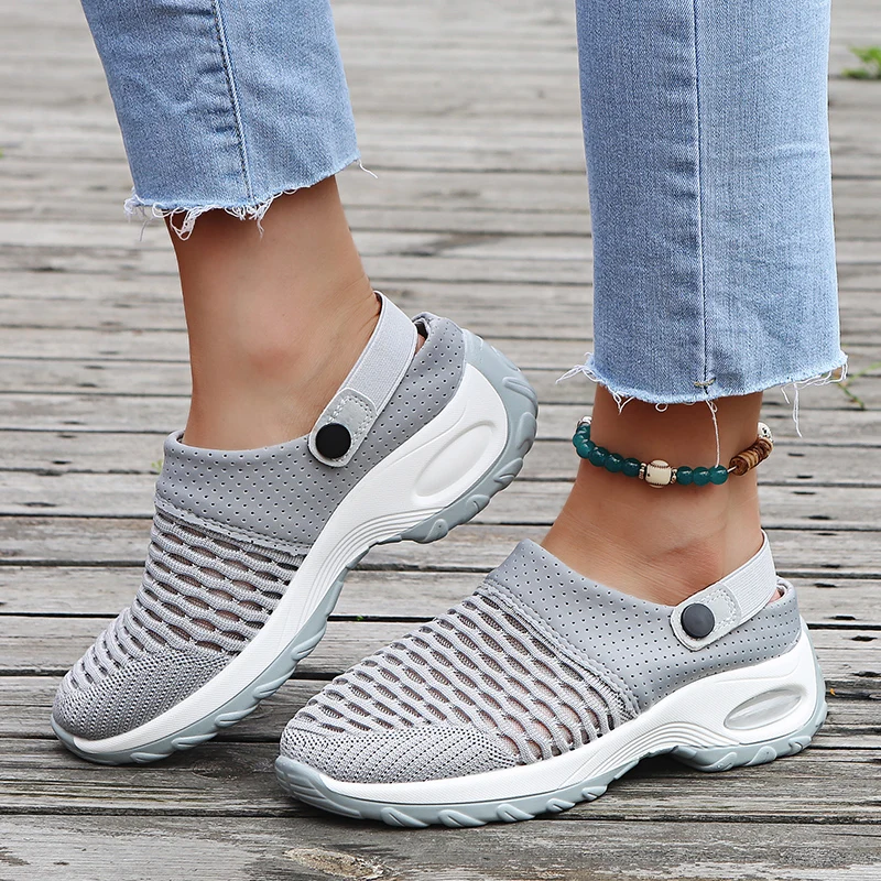 

Women Clogs Platform Sanitary Clogs Woman Sandals Mesh Women's Sandal Summer Causal Beach Clogs Wear Sandalias Zapatillas Mujer