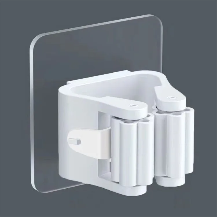 

Настенная полка для швабры серая