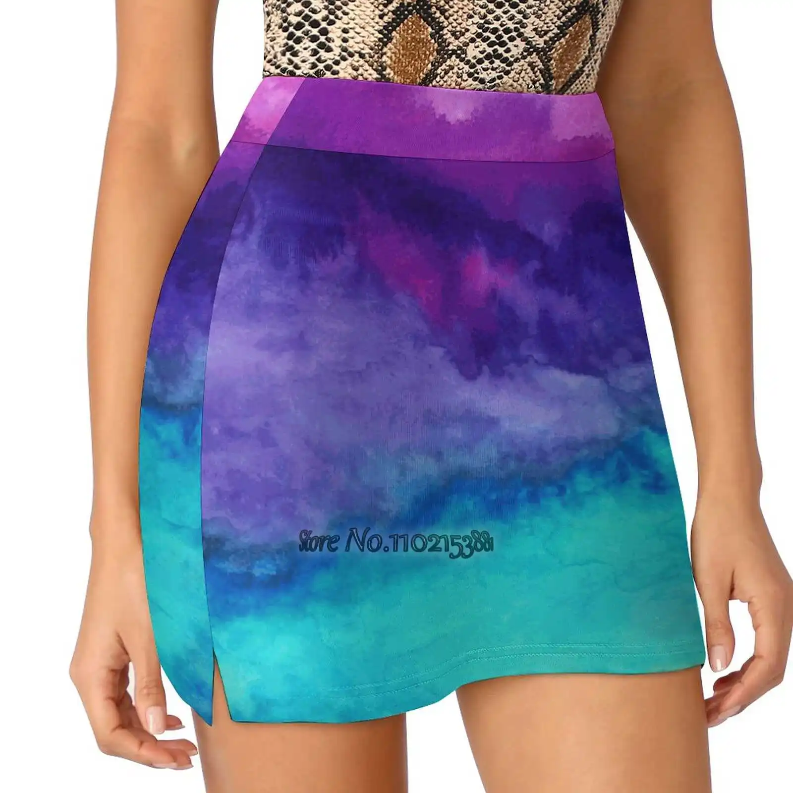 Skirts Workout Sports Mini Skirt Ombre