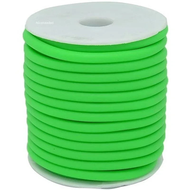 

1 Roll Silicone Cord Rubber Hollow Cord 5mm for Bracelet Necklace Making with 3mm Hole 10m/roll