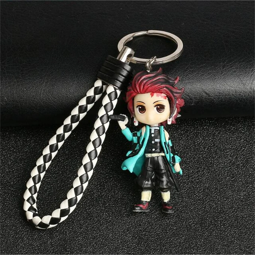 

Креативный мультяшный аниме рассекающий демонов ручной работы кулон Kamado Tanjirou мягкий клей кукла кулон милый кавайный брелок