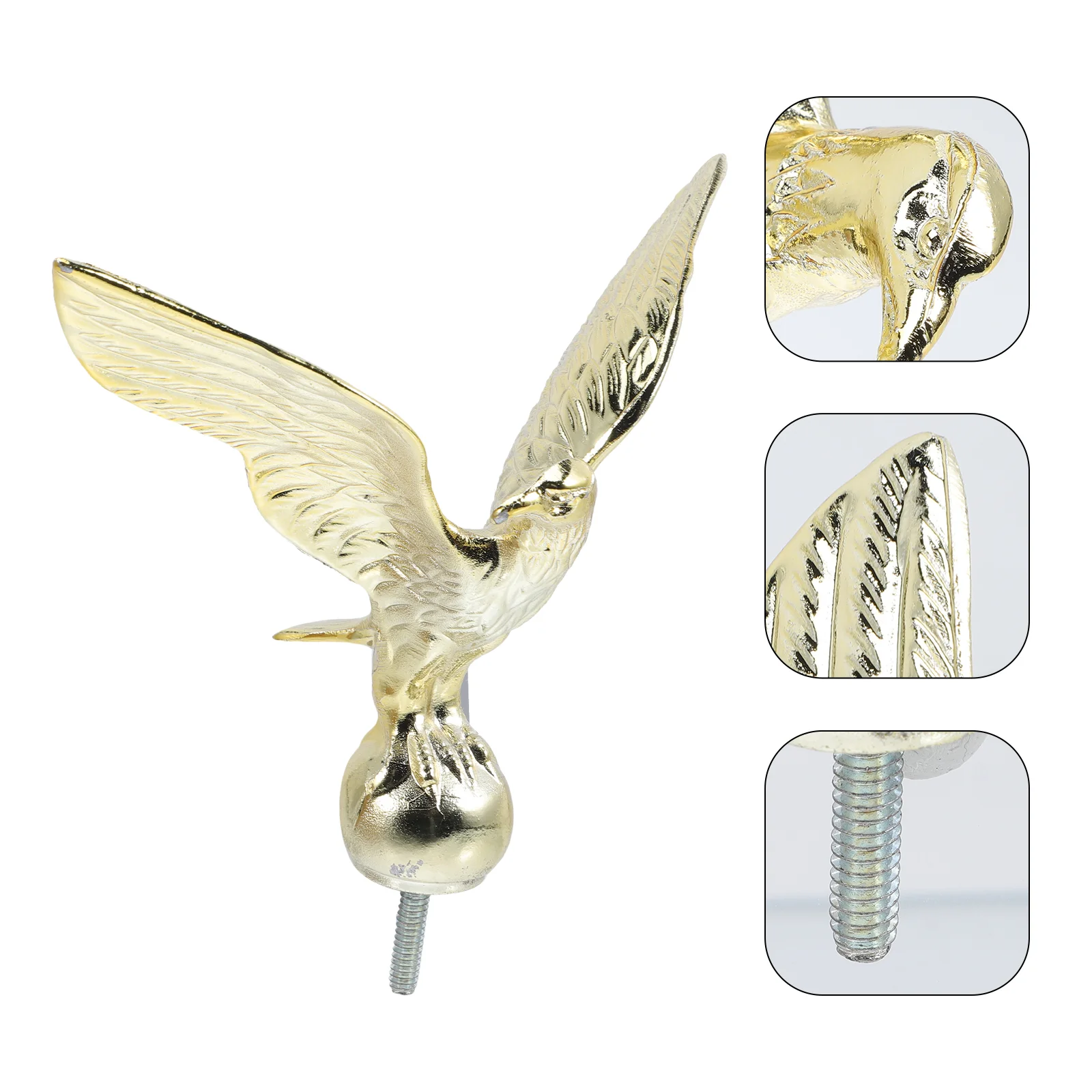 

Eagle Flagpole Topper Alloy Flagpole Eagle Topper Finial Ornament Flagpole Accessory