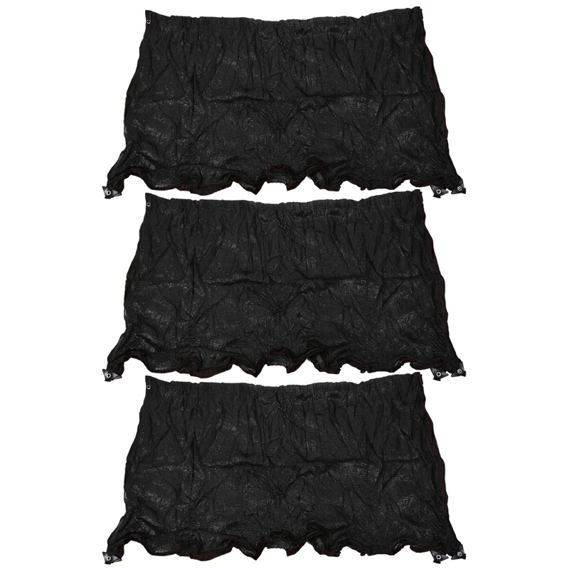 

3X Sun Mesh Sunblock Outdoor Garden Anti-Uv Sunscreen Shade Sails Sunblock Shade Cloth Net For Plant Greenhouse Car 2X2m