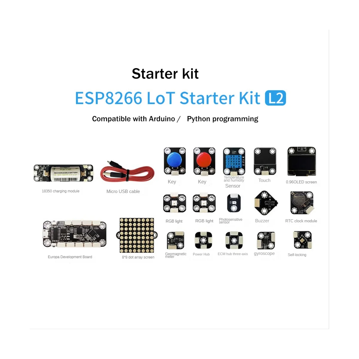 ESP8266 модуль Wi-Fi макетная плата для питона набор совместимый с/C ++ Программирование