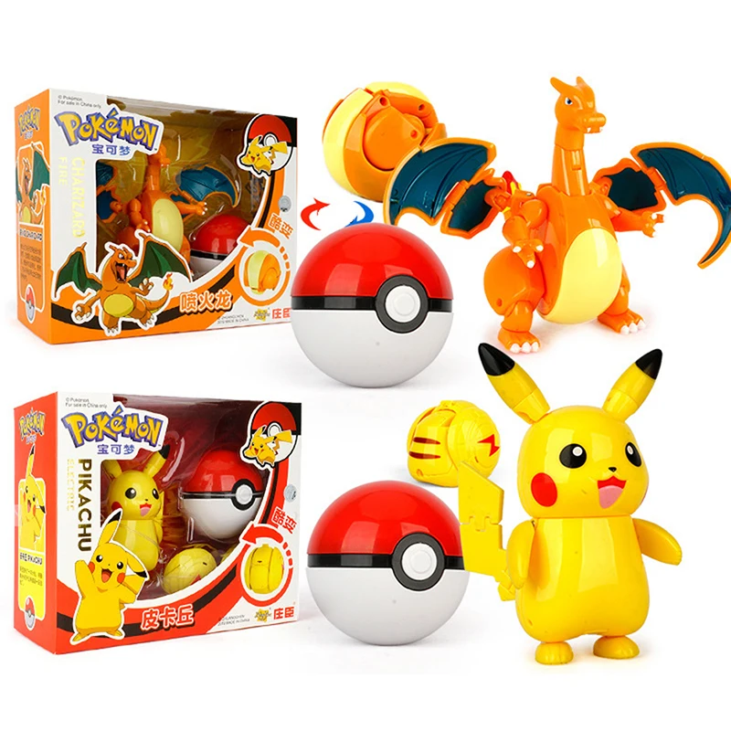 

Хит продаж, игрушечные фигурки покемонов, Аниме фигурки Пикачу; Чаризард Greninja, карманный монстр, модель покебола, подарок