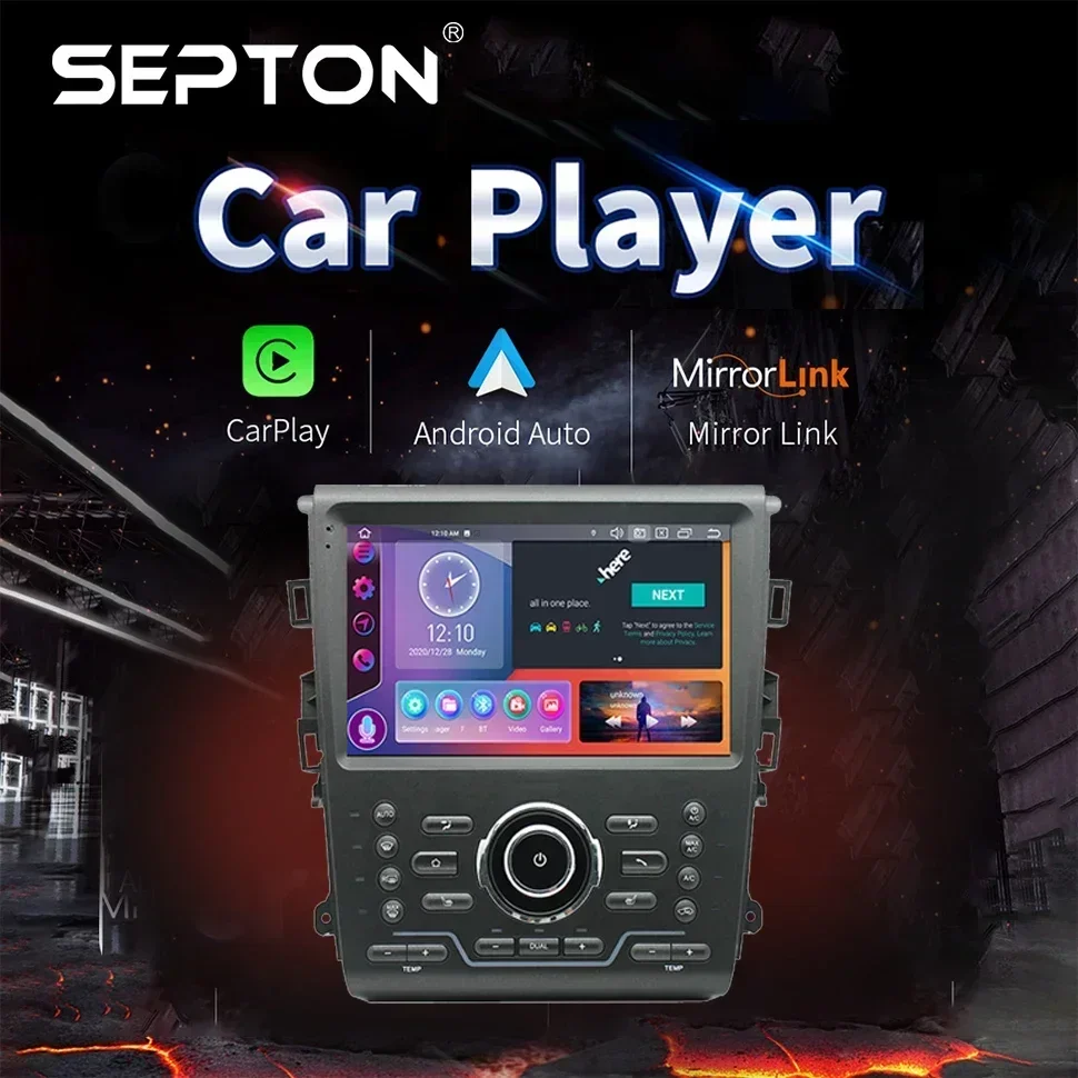 SEPTON 8G + 256G 8-ядерный автомобильный радиоприемник для Ford Mondeo Fusion 2013-2019 2 Din Android Авто