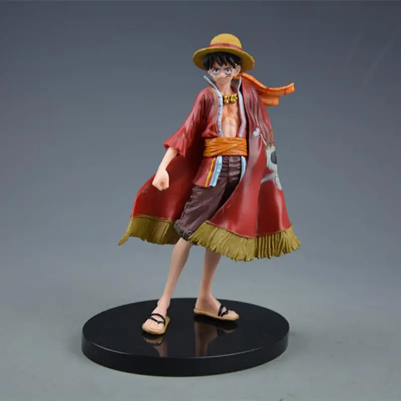 

Statue of pirate king Straw hat Monkey D Luffy PVC 17cm box-packed Animation character model Holiday gifts Ornaments Toys