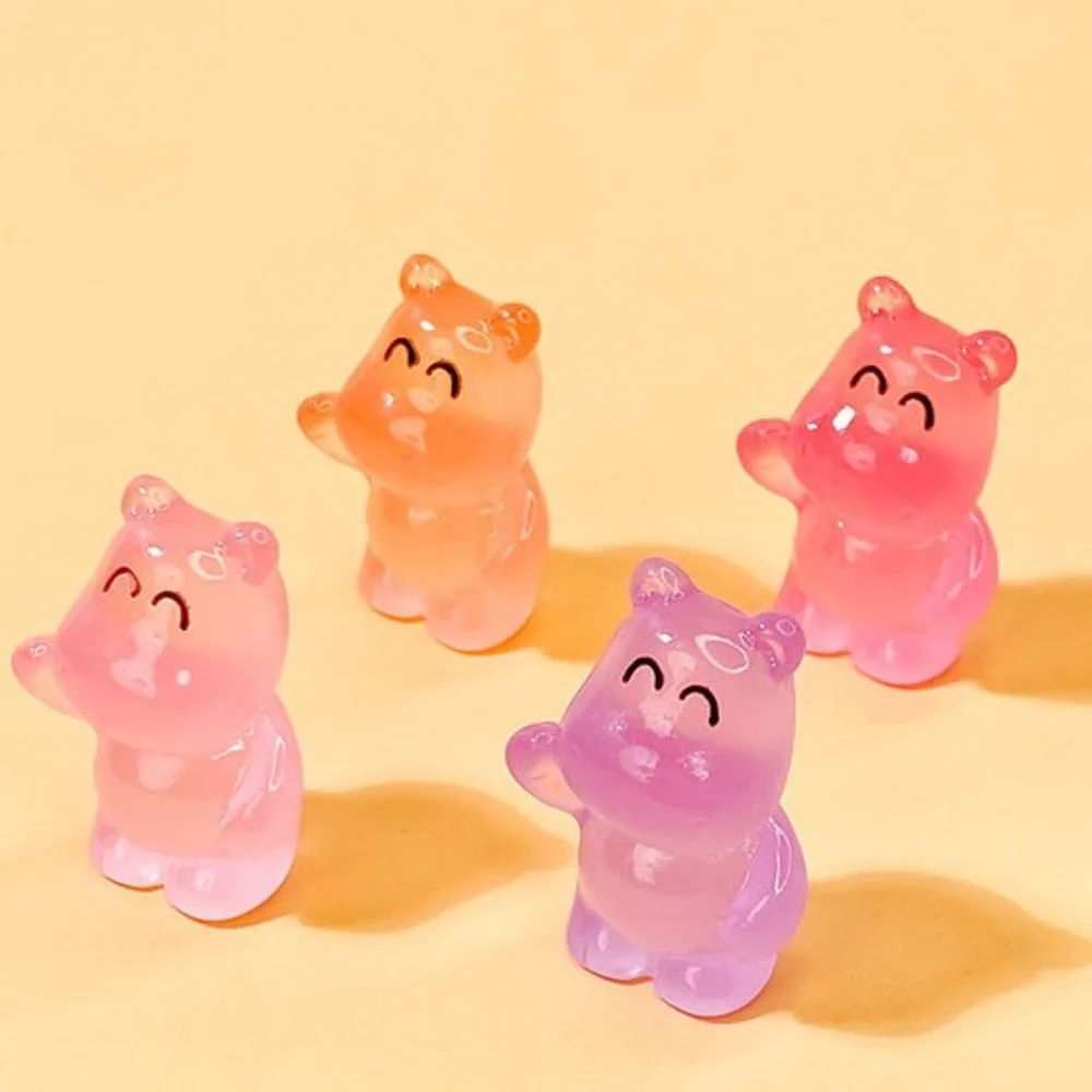 Angry Baby Hippo Мини-Бегемот Светящийся Орнамент Надувной Свинья Свет в Темноте Кукла