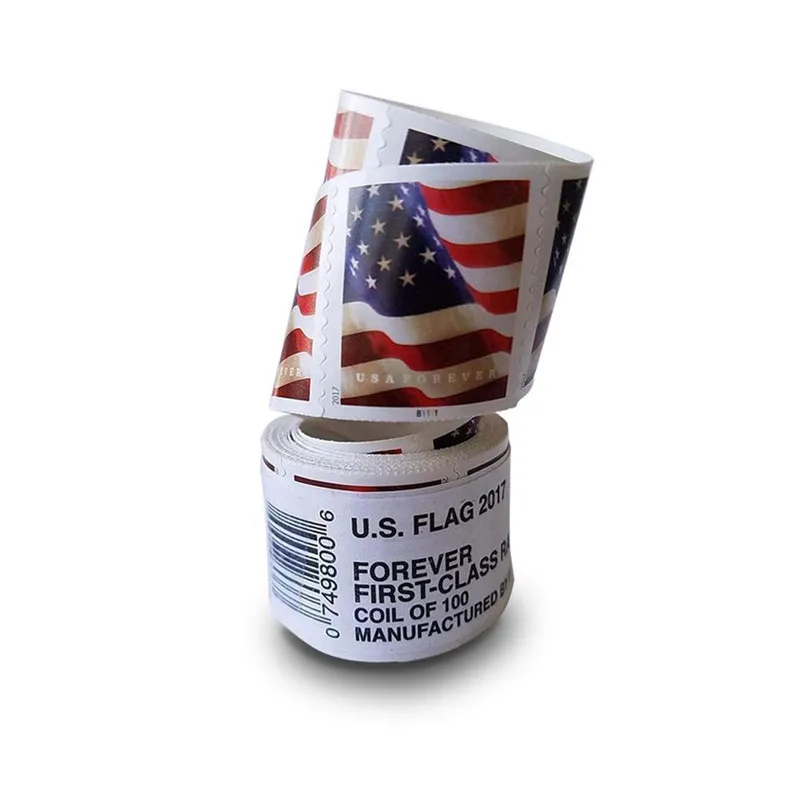 

Forever/Stamps roll 2017 Flag Forever First Class First Class Rate coil of 100 usa Thank You Notes, Invitations, Greeting Cards