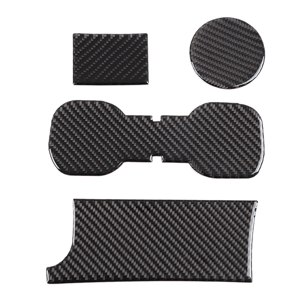

Car Carbon Fiber Water Cup Holder Insert Slot Mat Anti-Slip Waterproof Storage for Toyota Tacoma 2015-2020