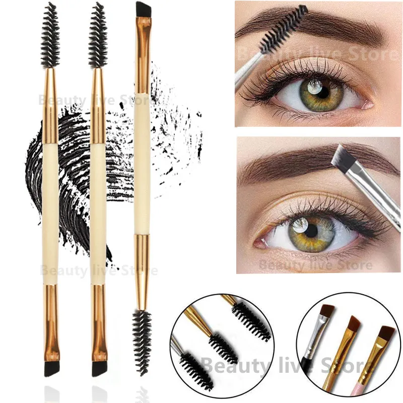 

Щетка для ресниц и гребень для бровей, искусственные Профессиональные кисти для макияжа глаз, кисть для бровей, инструменты для наращивания...