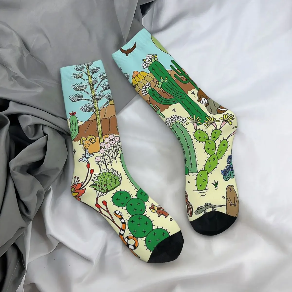 Носки &quotАризона пустыня&quot впитывающие пот чулки в стиле Харадзюку всесезонные