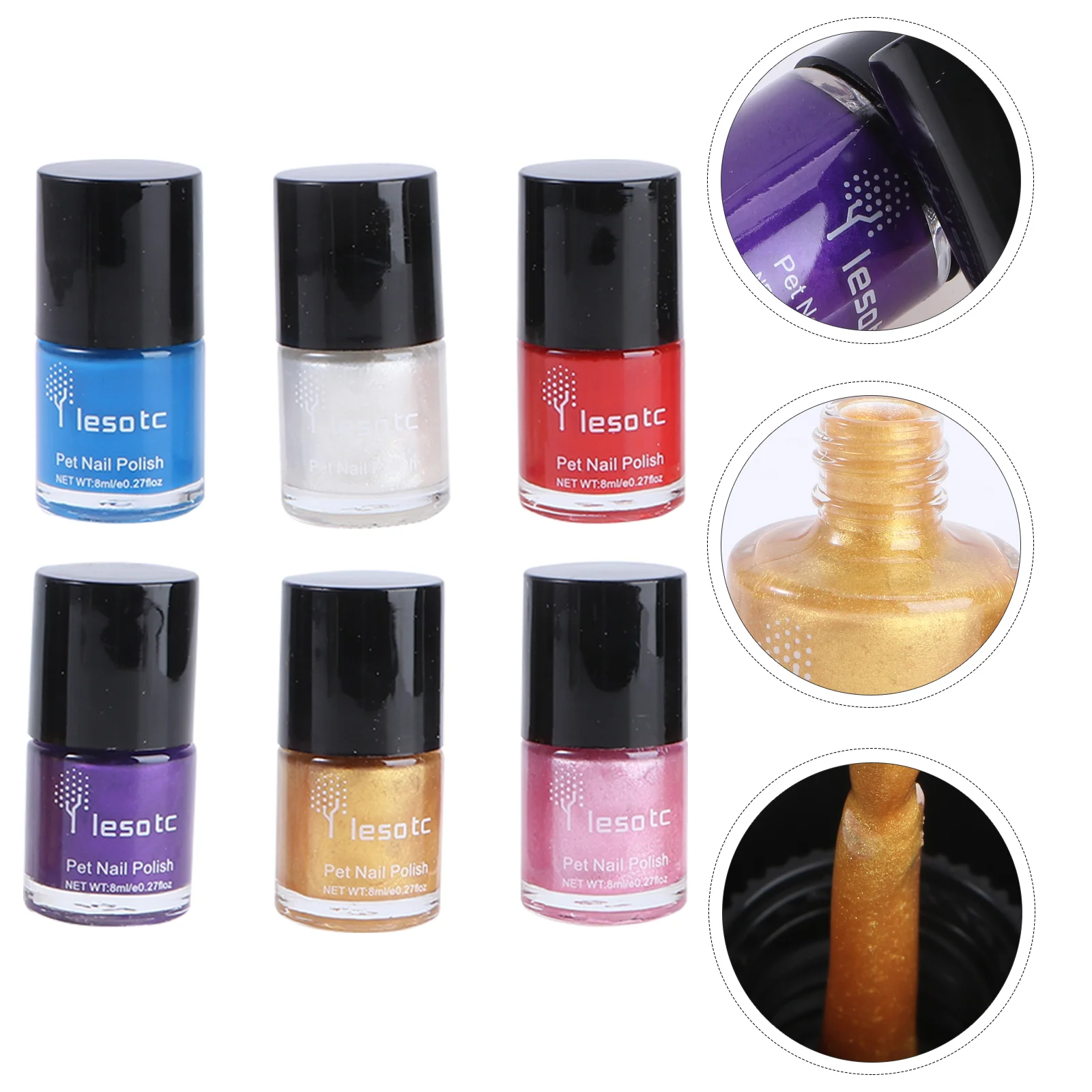 

6pcs Nail Varnish Dog Toe Finger Products Fingernail