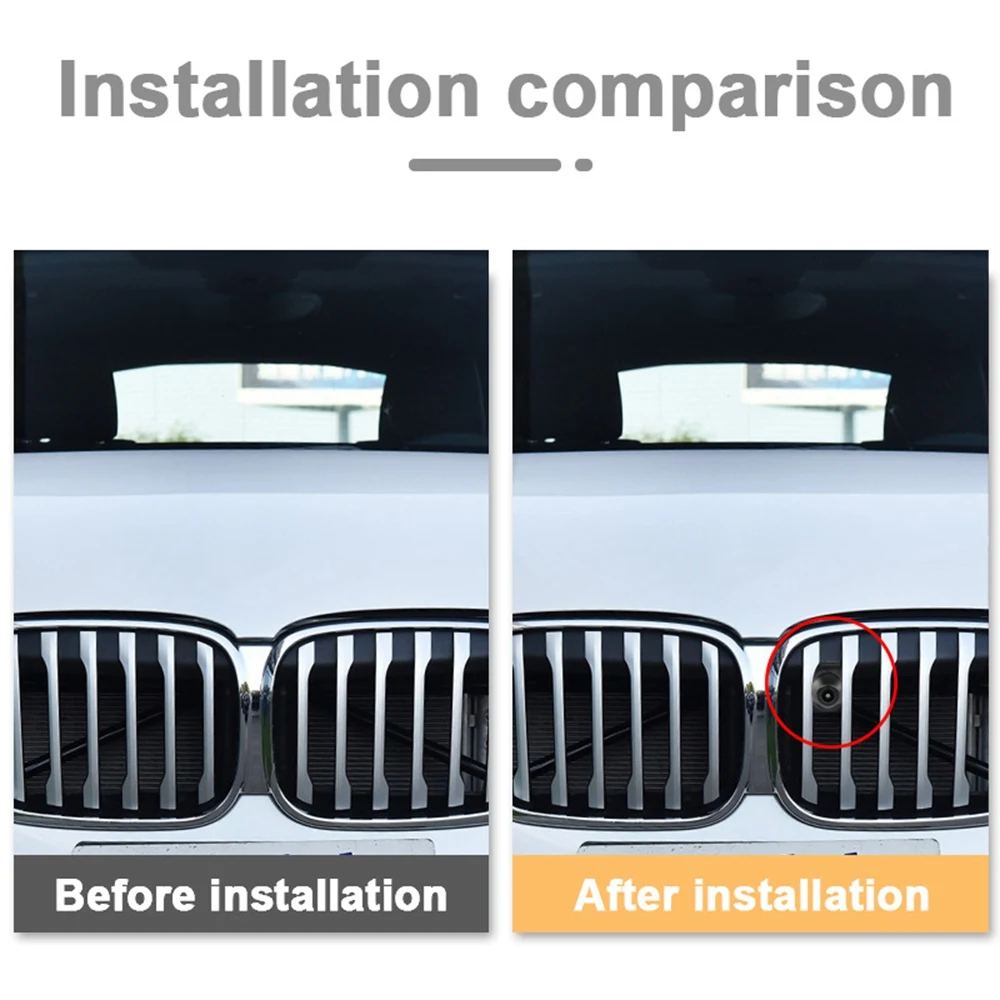 HD CCD автомобильная камера переднего вида для парковки ночного видения с