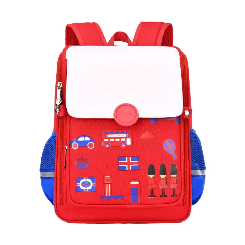 High-capacity Grade 1-3-6 Boy Girl British Style Fashion Guard Backpacks New Children Students Light Comfortable Schoolbags Hot
