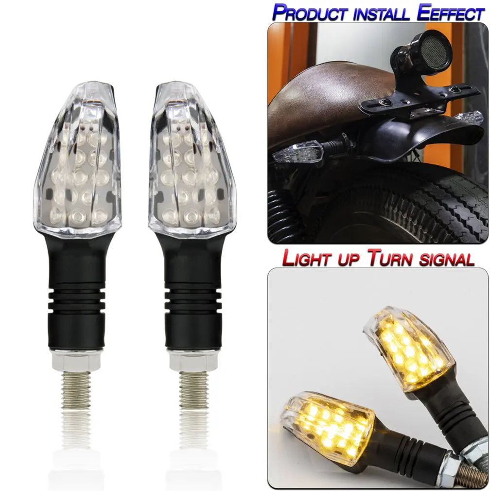 

2 шт., универсальные СВЕТОДИОДНЫЕ ПОВОРОТНЫЕ сигналы для мотоциклов, 12 В