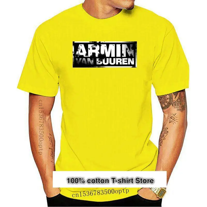 

Camiseta Armin Van Buuren для женщин, Camiseta de algodón negra de 2 lados, 2021