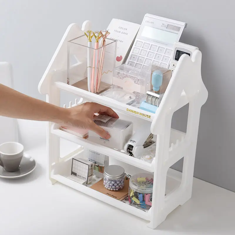 Kitchen Storage Rack Bathroom Organizer Drain Holder Seasoning Bottle Cutlery Items Sundries Stationery Toiletries Shelf