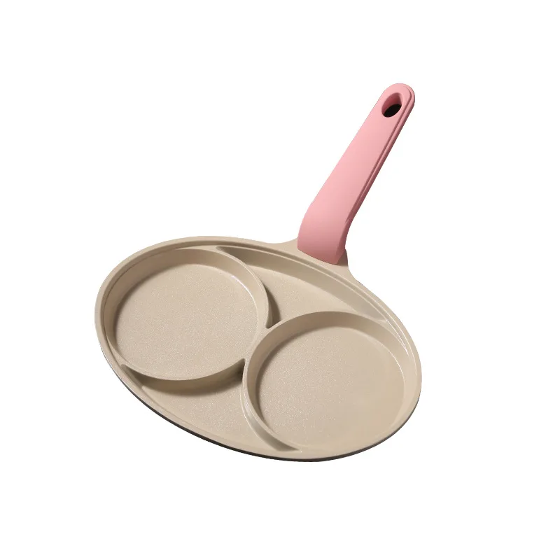 

Pan Egg Non-stick Breakfast 2-hole Maker Cooking Pan Omelet Steak Pot Cooker Frying Induction Hamburg Pancake Thickened Bread