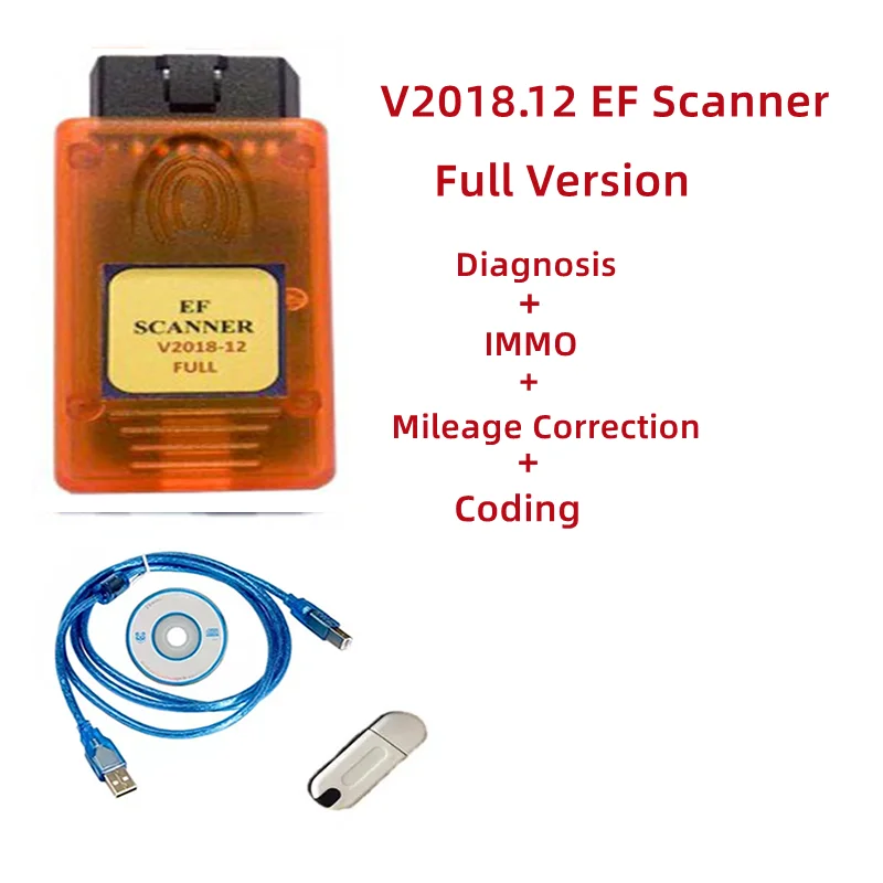 Новый V2018.12 E/F сканер II Полная версия для BMW EF поддержка диагностики + IMMO коррекция