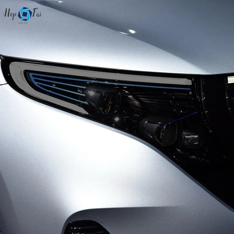 

Защитная пленка для передних фар автомобиля, защита задних фар, прозрачная наклейка из ТПУ для Mercedes Benz EQC 2020 2021, аксессуары