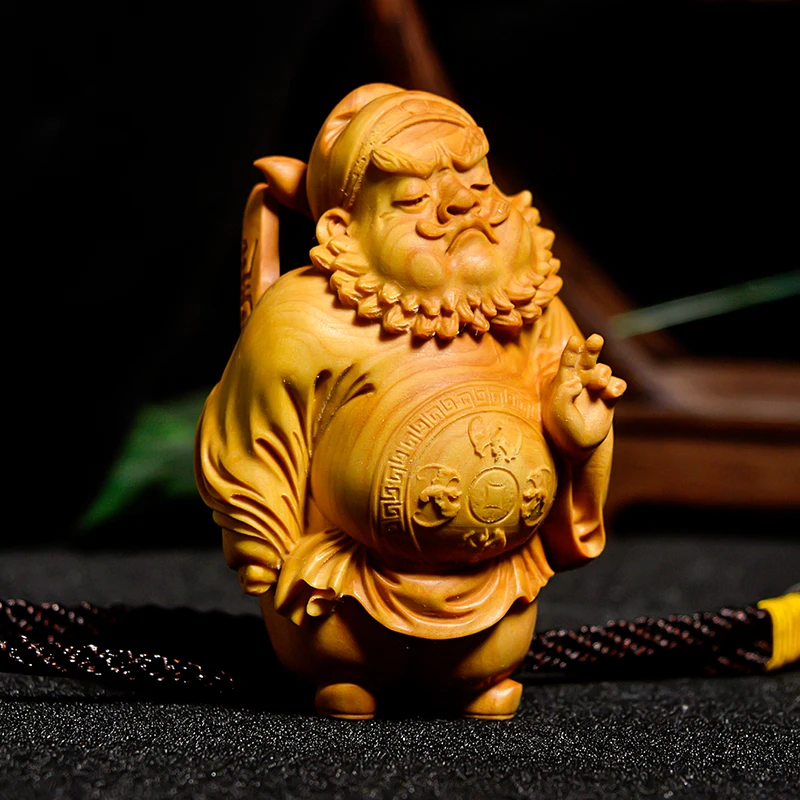 Персонаж мультфильма самшит резьба по дереву украшение дома твердая ремесло