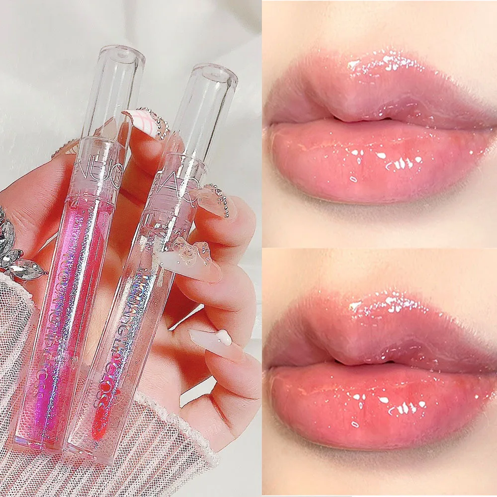 

Moisturizing Lip Glow Oil Transparent Temperature Color Changing Lip Gloss Plumper Lips Care Cute Korean Makeup for Women Girls