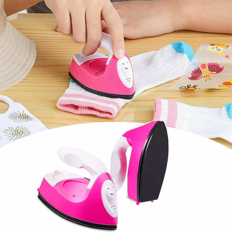 

Electric Iron Handheld Mini Craft Iron Portable Handy Heat Press Children DIY Small Iron for Ironing Clothes Laundry Appliances