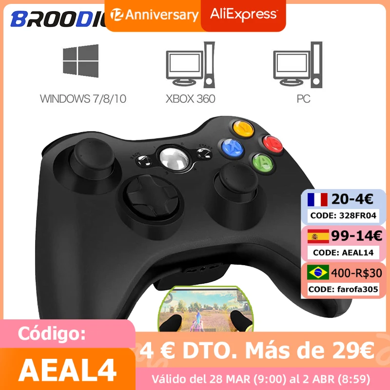 

Wireless/Wired Controller Gamepad For PC Xbox 360 Game Control USB Wired Dual Vibration Gamepads Joystick For PC Windows 7/8/10