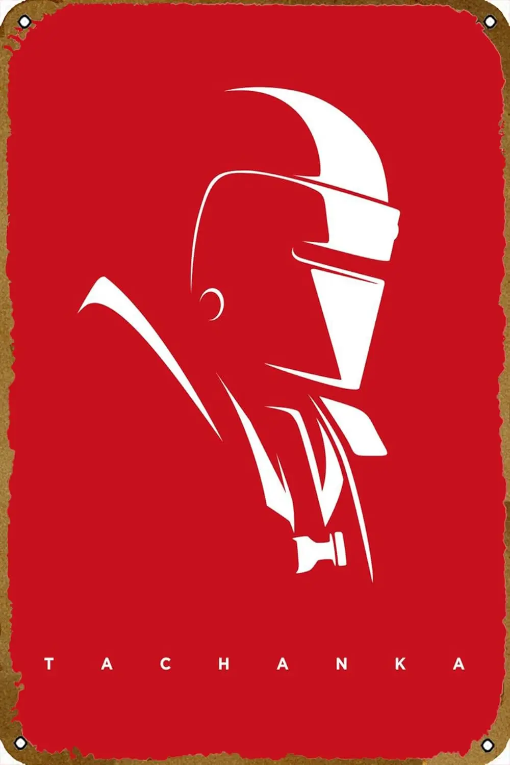 Портретный постер Тахака винтажная игра жестяная вывеска металлическая в стиле