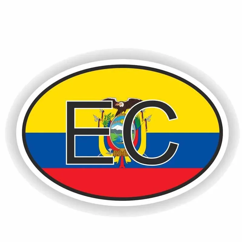 Аксессуары индивидуальный Эквадор страна код флаг автомобиль Наклейка
