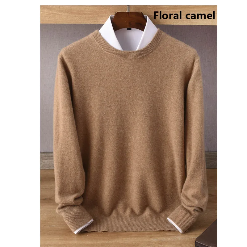 Fengbaoyu осенне-зимний мужской кашемировый свитер с длинными рукавами и круглым