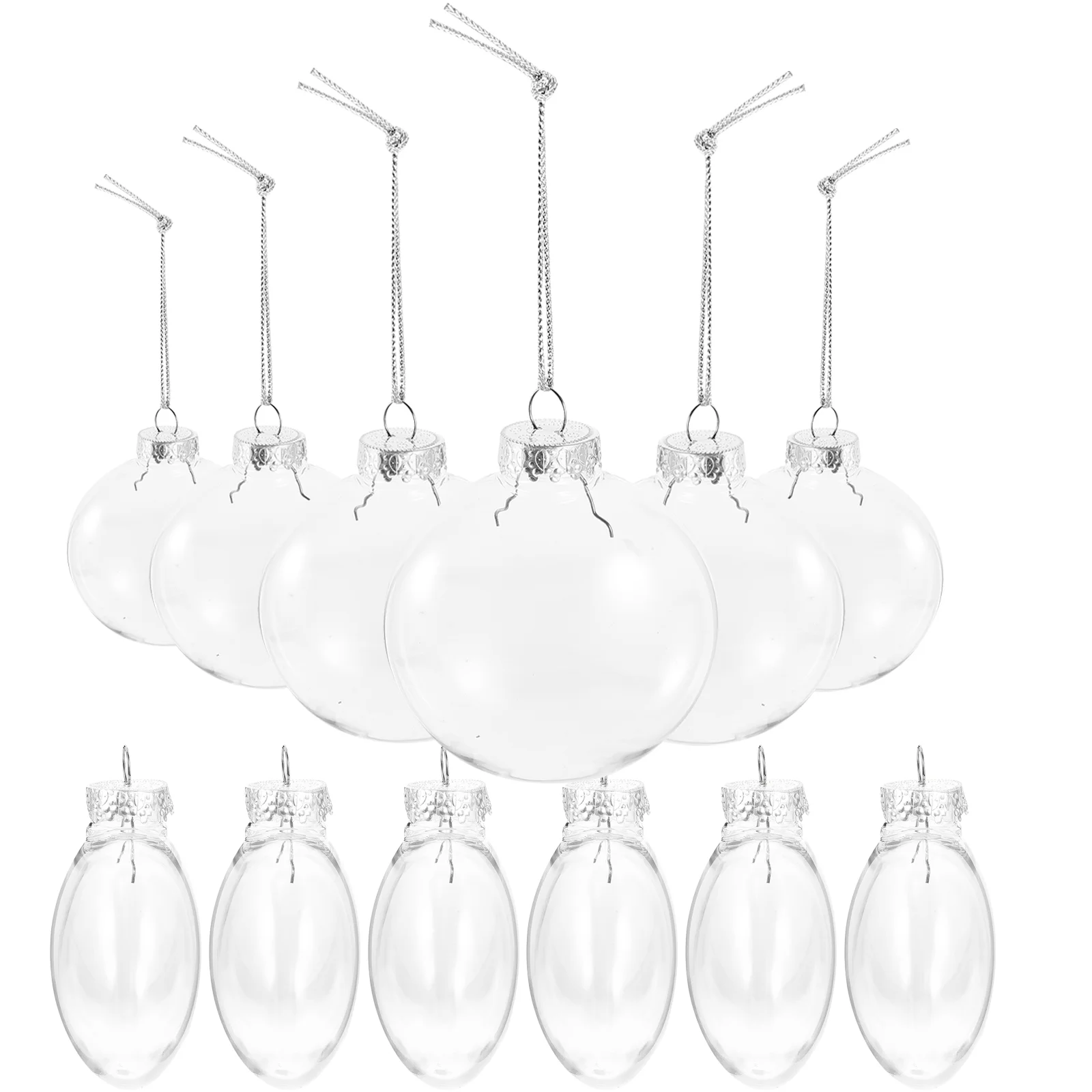 

12 Pcs Gadgets Christmas Hanging Ball Ornaments Clear Decoration Tree Balls Plastic Decorative