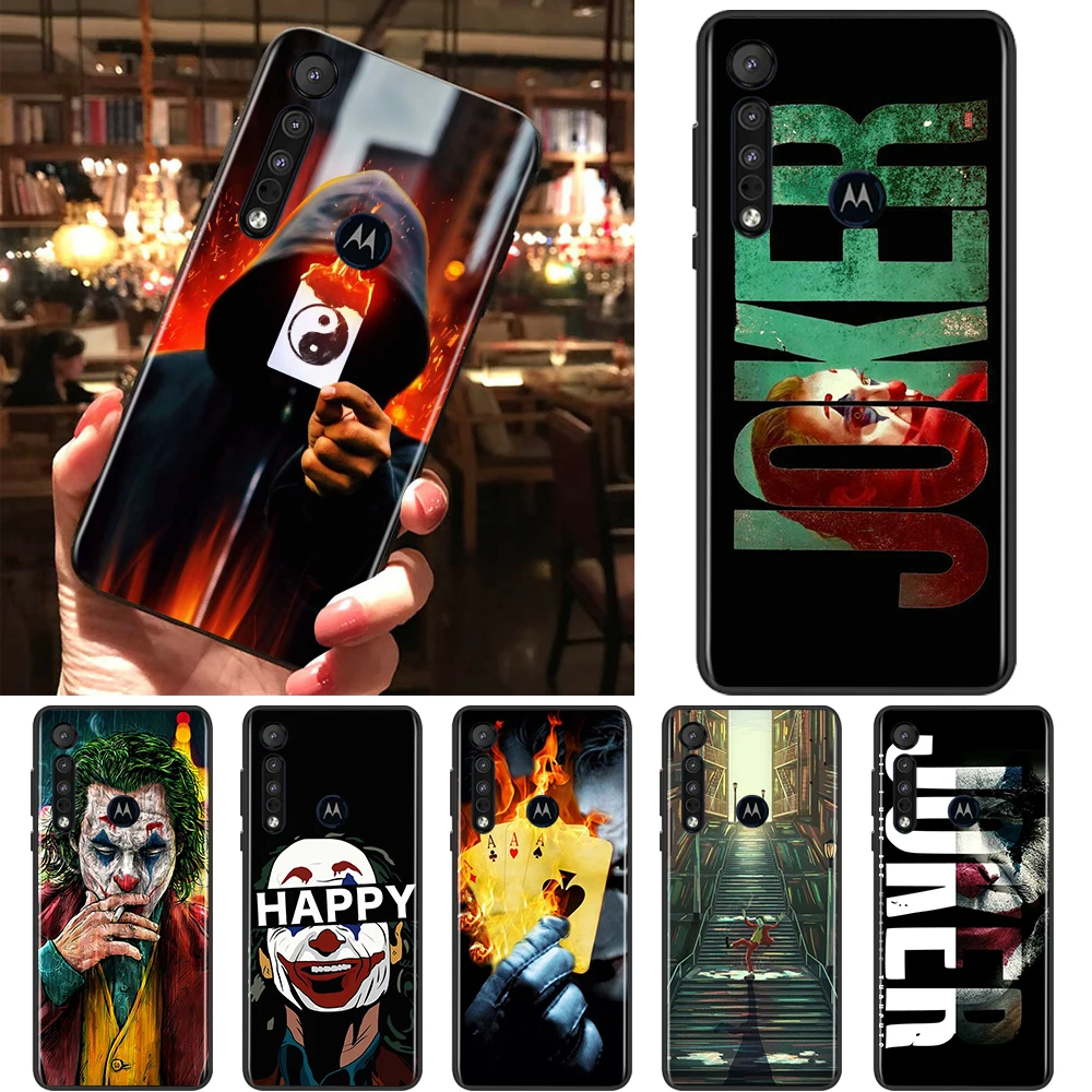 

DC Suicide Squad Joker Cool Black Phone Case For Motorola Moto G9 G8 E20 E7 E6 One Marco Hyper Fusion Power Edge Plus Cover