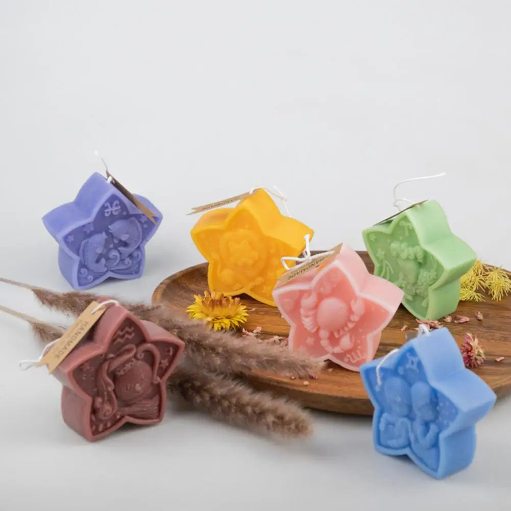 Соевый воск 75 г уникальная нежная Ароматизированная Свеча в форме звезды для