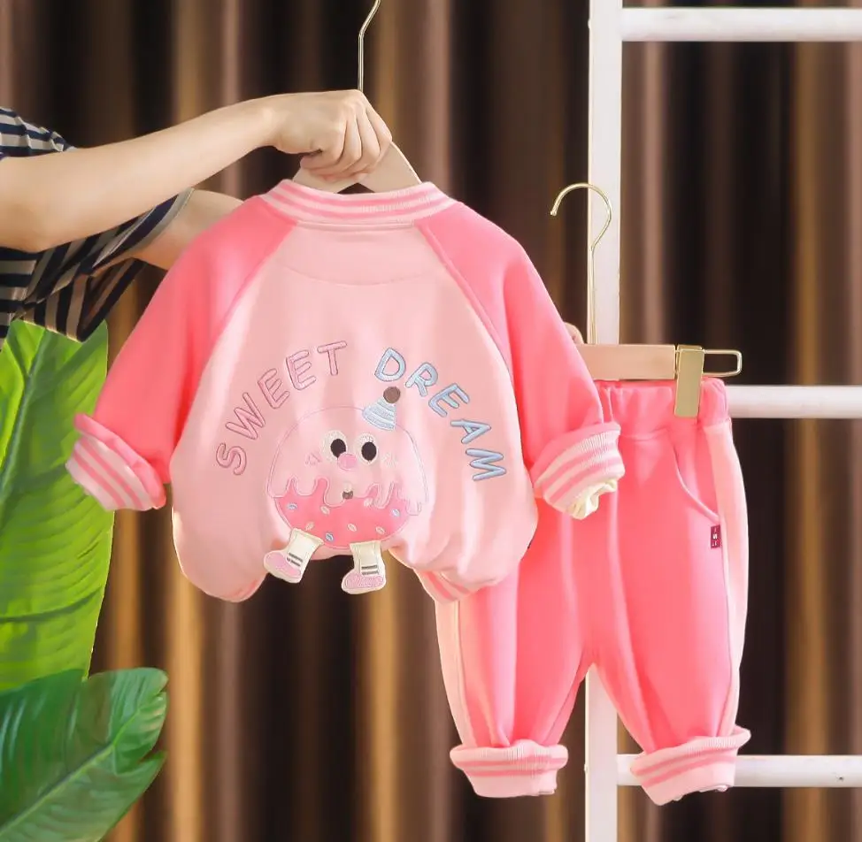 Дизайнерские комплекты для маленьких девочек корейский стиль кардиган с