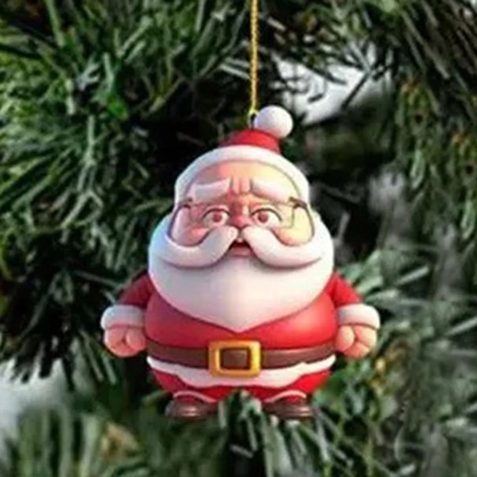 Рождественские елочные украшения Санта-Клауса 2023 интерьер автомобиля акриловая