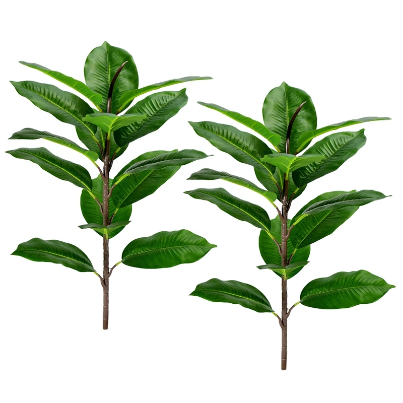 

2 шт., искусственные бананы, тропические листья монстеры, черепаха, большие Пальмовые Листья, папоротник, искусственные зеленые кусты, куста...