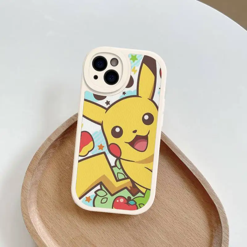 P-Poke-monS P-Pika-chuS Phone Case Hard Leather For iPhone 14 13 12 Mini 11 14 Pro Max Xs X Xr 7 8 Plus