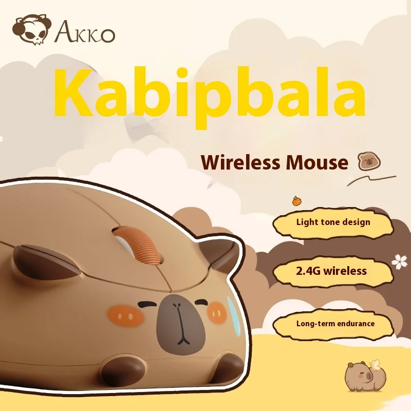 Беспроводная мышь Akko перезаряжаемая Портативная игровая 2 4g для настольного