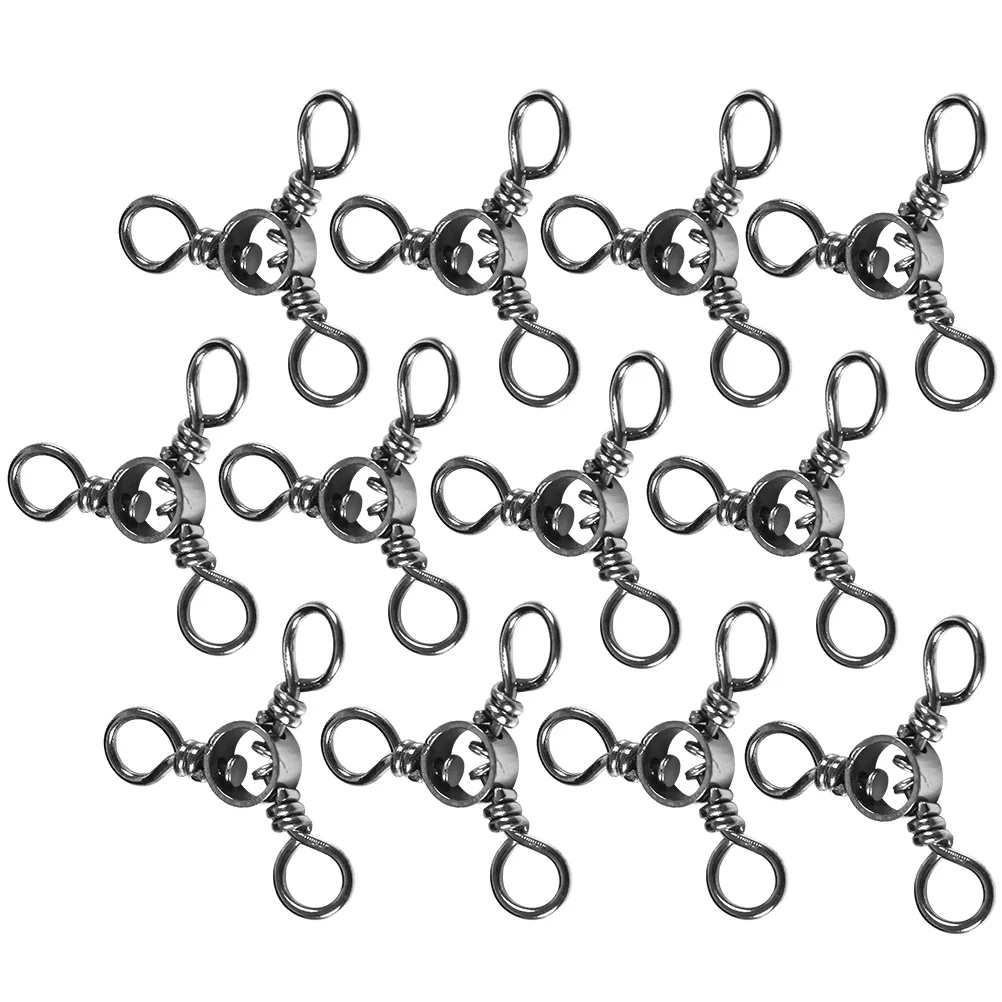 

Fishing Swivels Swivel Connector Way Threetrolling Tackle Line Rolling Triple Drifting Rig Cross Fish Steel Stainless Quick