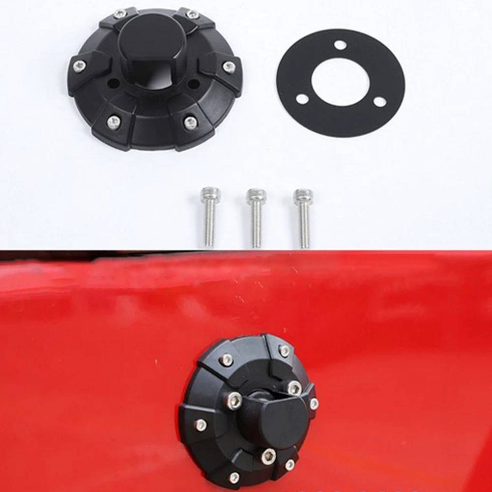 

1pc Car Exterior Parts Black Antenna Base Cover ABS Plastic For Jeep JL For Wrangler JT For Gladiator 2007-2021 Tools Practical