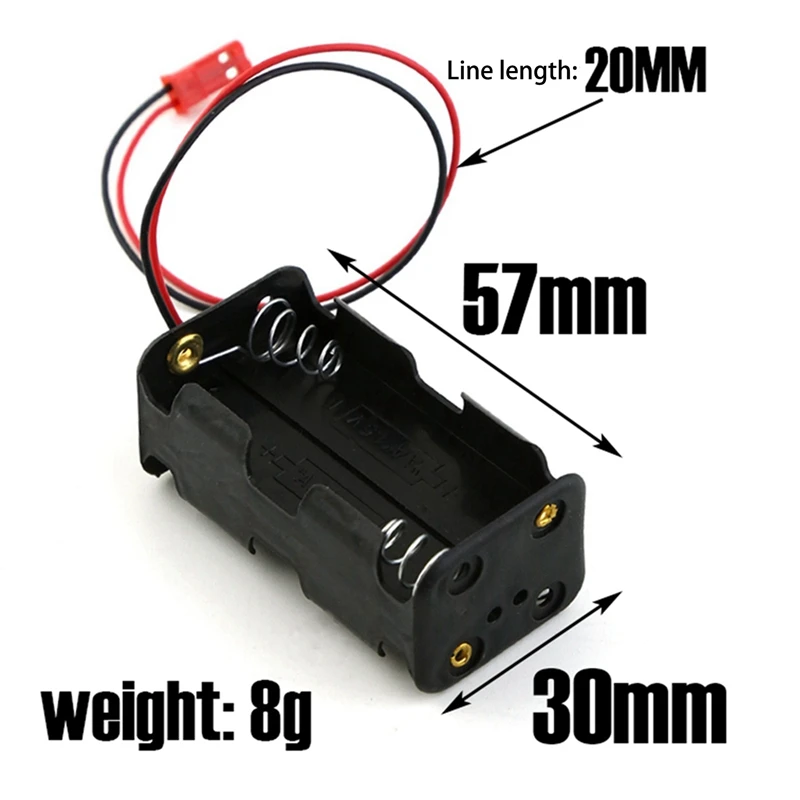 12 упаковок 6 В 4XAA батарейный контейнер чехол-держатель коробка JST Plug Receiver для HSP