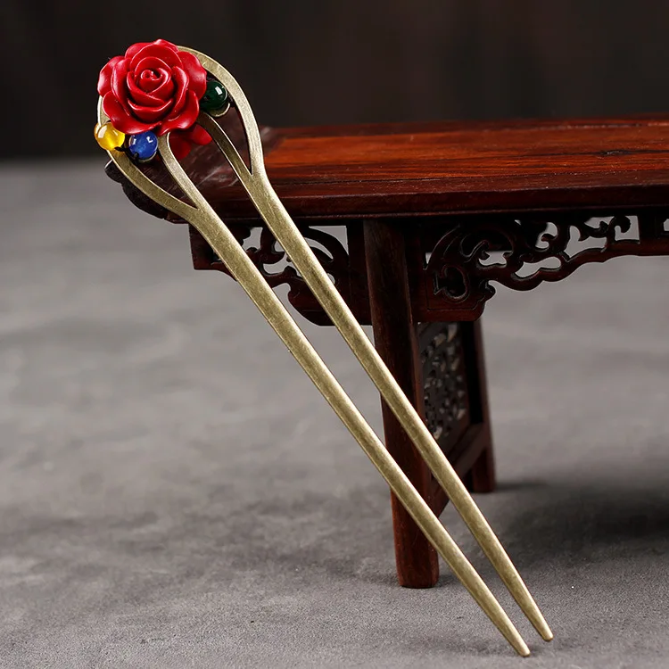 Китайская этническая шпилька для волос Hanfu с кисточкой