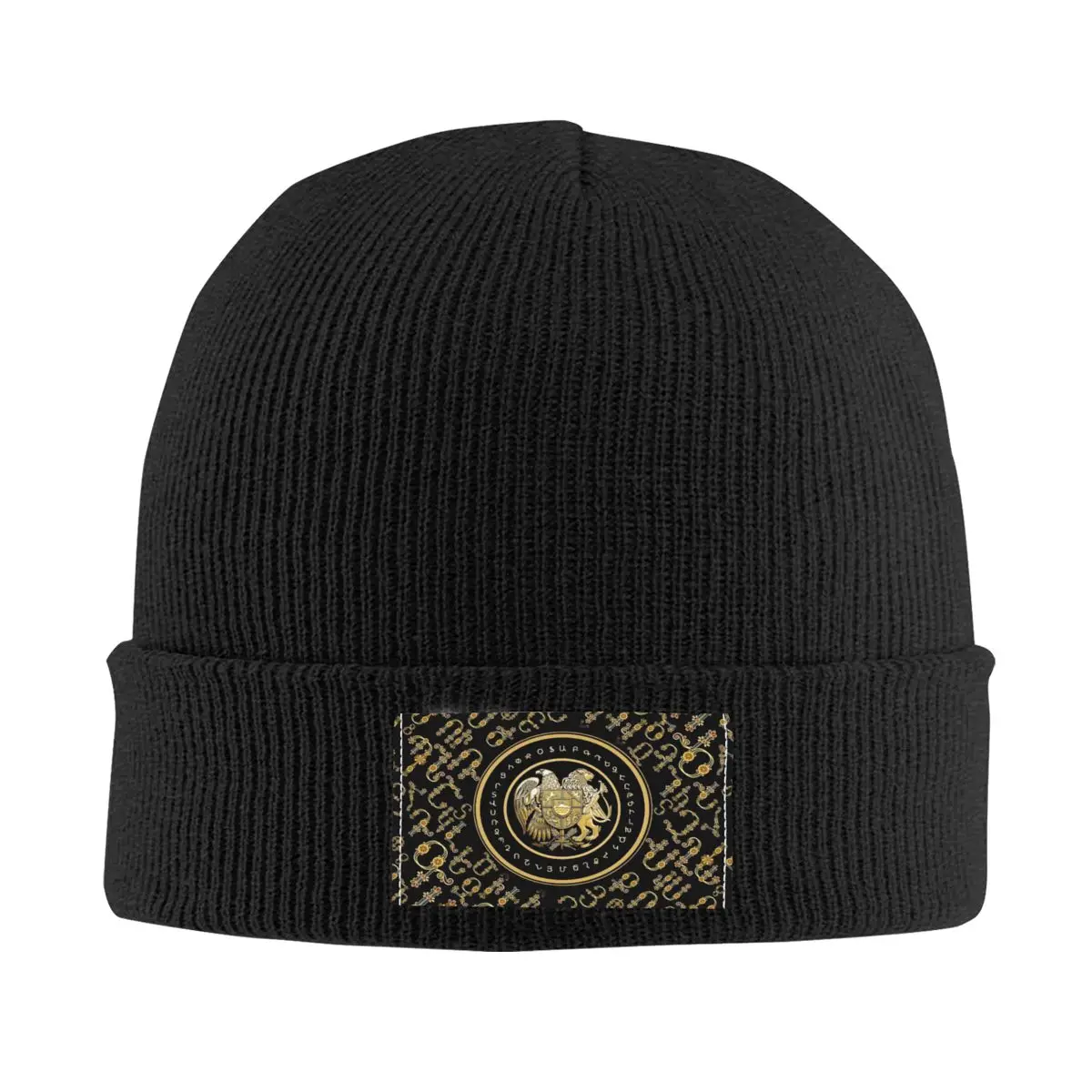 

Armenian Coat Of Arms Bonnet Hats Hip Hop Knit Hat For Men Women Autumn Winter Warm Alphabet Skullies Beanies Caps