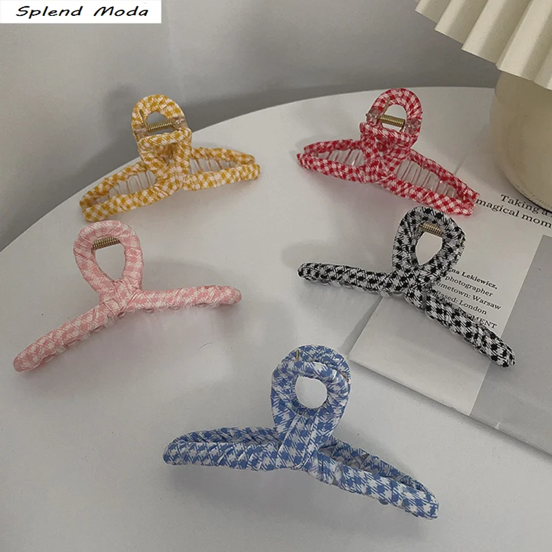 

Splend Moda New Elegant Colorful Acrylic Resin Geometric Hair Claw Vintage Hair Clip Headband Hairpin Hair Crab Hair Accessories