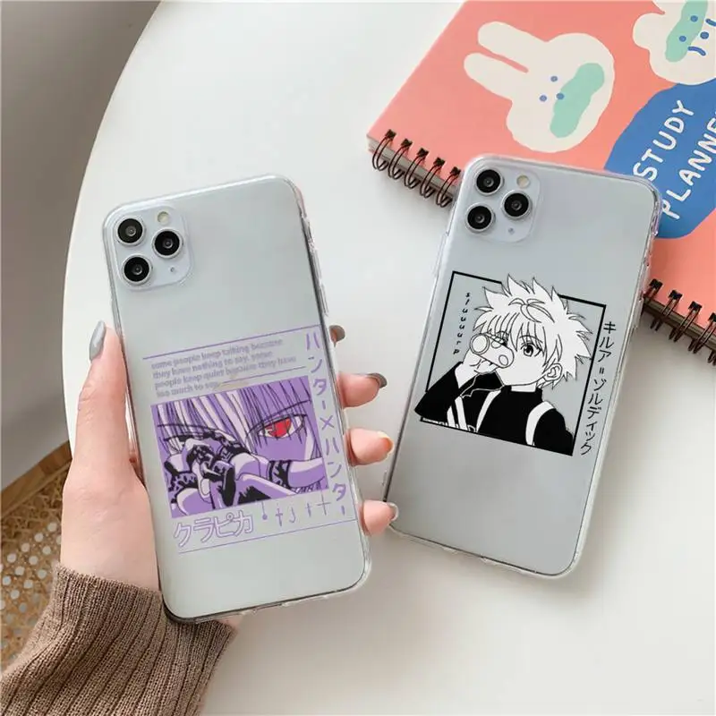 

Hunter X Killua Zoldyck Anime Phone Case Transparent for Clear iPhone case 11 12 mini pro XS MAX 8 7 6 6S Plus X 5S SE 2020 XR