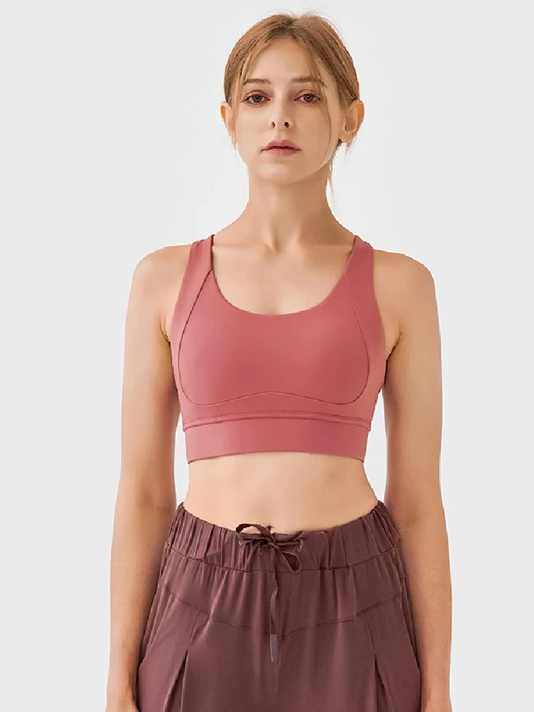 

New Yoga Bras Women Rbbed Shockproof Sports Tops Female Gym Tops Woman Sport Underwear Woman Running Workout Training Clothing