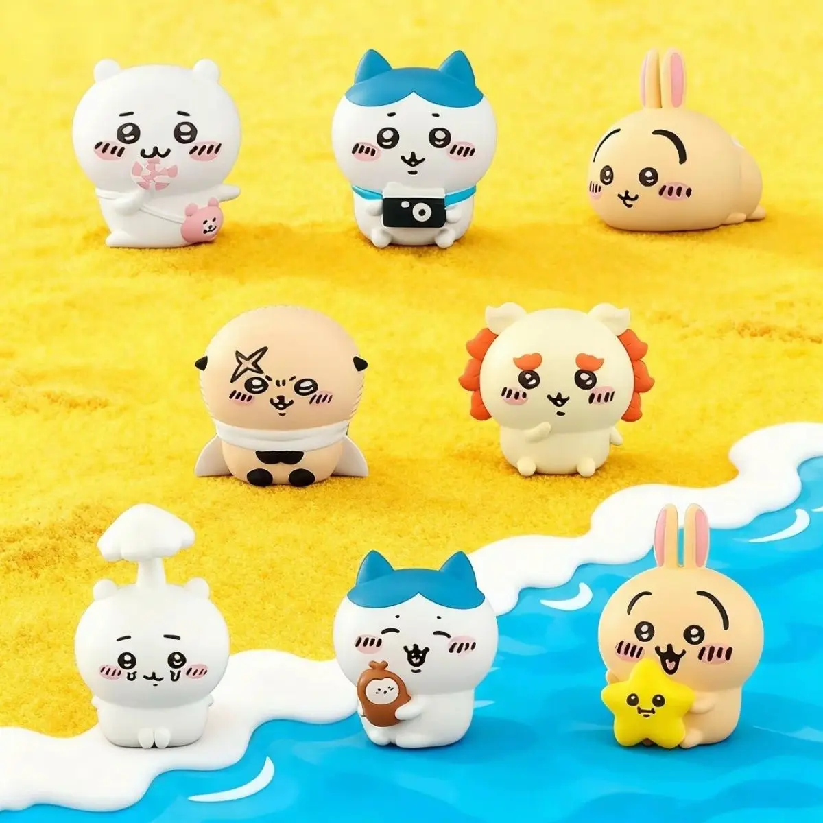 Японская серия мультфильмов Chiikawa Rakko Friends: милые фигурки для украшения автомобиля, настольные украшения Shisa Hachiware, подарки для девочек, игрушки в стиле каваи. (art.: 3920da0659fea) - 3920da0659fea